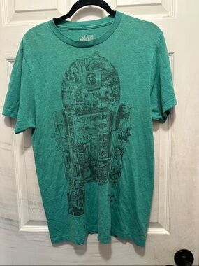 Star Wars Green Short-Sleeve R2-D2 Graphic Tee